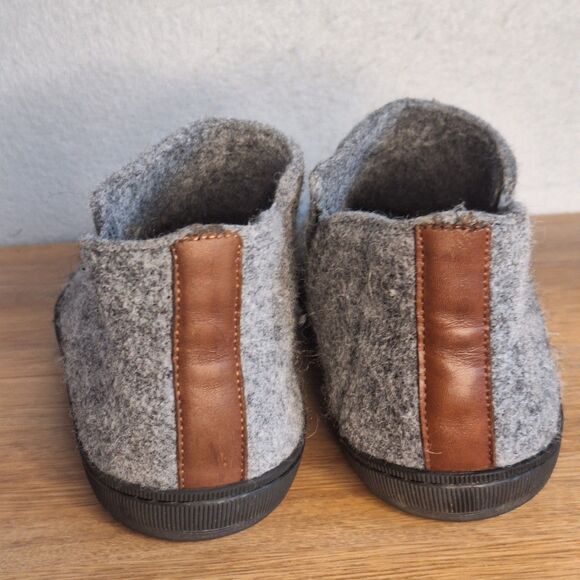 Huckberry Greys Wool Outdoor Slipper Boot Men’s US 12 Gray Slip On Cozy